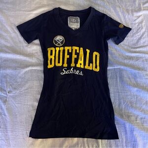 Buffalo Sabres Women's Navy V-Neck Tee